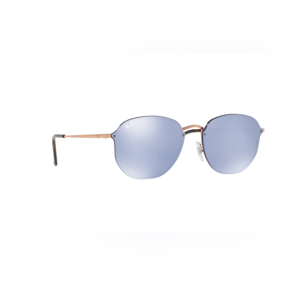 Ray Ban Hexagonal Copper Violet Silver Mirror Bla… - image 1
